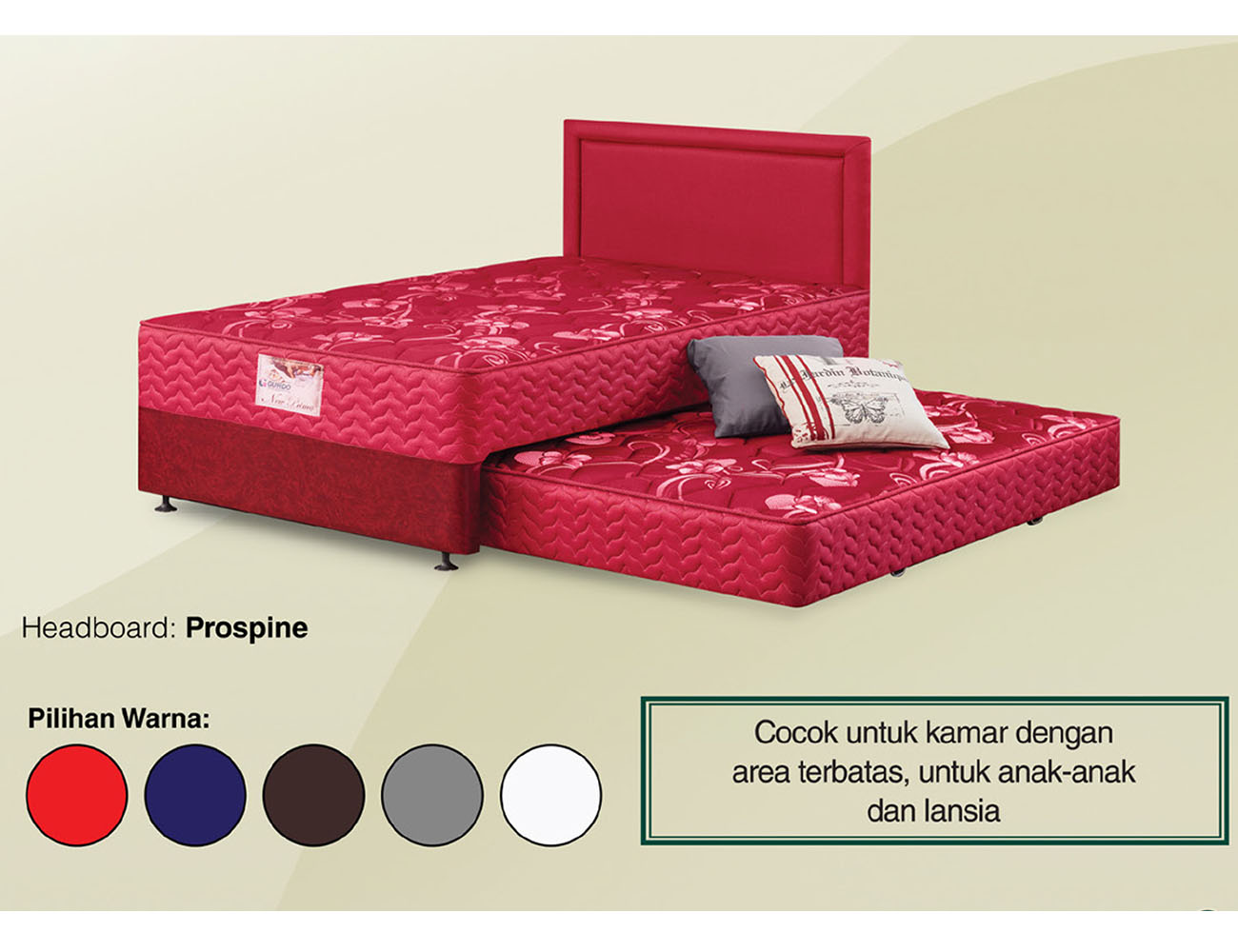 Springbed Guhdo 2 in 1 New Prima - Prospine