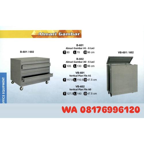 Almari Gambar Brother B-601 A1-6 LACI B-602 A0-6 LACI VB-601 FILE A1 VB-602 FILE A0