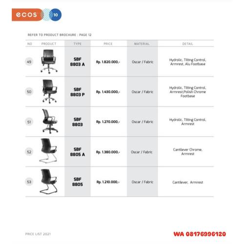 Kursi Kantor Chairman Ecos SBF 8803 A SBF 8803 Р SBF 8803 SBF 8805 A SBF 8805