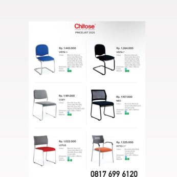 Kursi Kantor Chitose VISTA-N VISTA-P COZY NEO LOTUS FITTO-ST