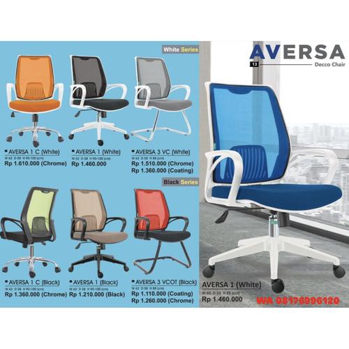 Kursi Kantor Donati Decco AVERSA 1 C (White) AVERSA 1 (White) AVERSA 3 VC (White) AVERSA 1 C (Black) AVERSA 1 (Black) AVERSA 3 VCOT (Black)