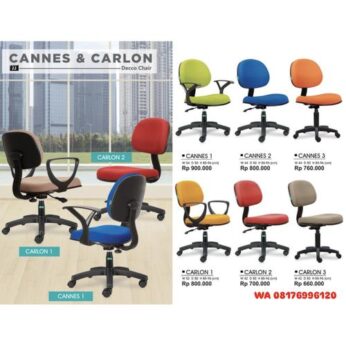 Kursi Kantor Donati Decco CANNES 1 CANNES 2 CANNES 3 & CARLON 1 CARLON 2 CARLON 3