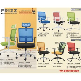 Kursi Kantor Donati Decco FRIZZ 1 X C (White) FRIZZ 1 X C (Black) FRIZZ 1 C (White) FRIZZ 1 (White) FRIZZ 3 VC (White) FRIZZ 1 C (Black) FRIZZ 1 (Black) FRIZZ 3 VCOT (Black)