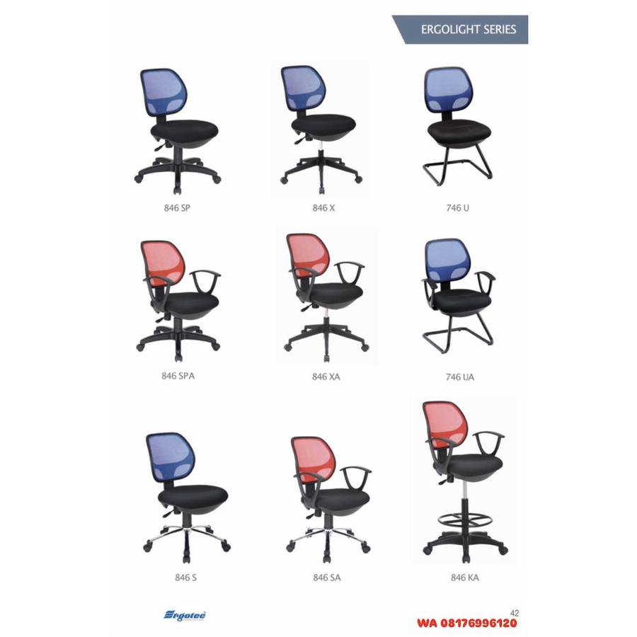 Kursi Kantor Ergotec 846 SP 846 X 746 U 846 SPA 846 XA 746 UA 846 S 846 SA 846 KA