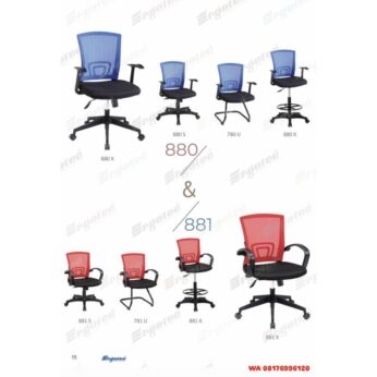 Kursi Kantor Ergotec 880 X 880 S 780 U 880 K 881 S 781 U 881 K 881 X