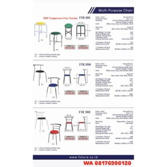 Kursi Kantor Futura FTR 100 FRAME CH FRAME PC FTR 200 FRAME CH FRAME PC FTR 300 FRAME CH FRAME PC
