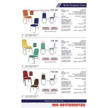 Kursi Kantor Futura FTR 406 FRAME CH FRAME PC FTR 416 FRAME CH FRAME PC FTR 426 FRAME CH FRAME PC