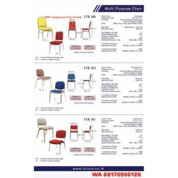 Kursi Kantor Futura FTR 418 FRAME CH FRAME PC FTR 457 FRAME CH FRAME PC FTR 417 FRAME CH FRAME PC