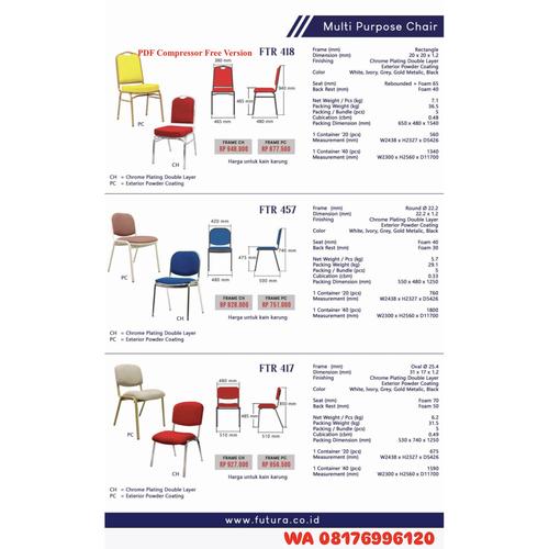 Kursi Kantor Futura FTR 418 FRAME CH FRAME PC FTR 457 FRAME CH FRAME PC FTR 417 FRAME CH FRAME PC
