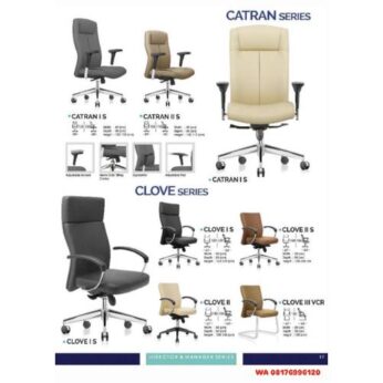 Kursi Kantor Ichiko CATRAN I S II S & CLOVE I S II II S III VCR