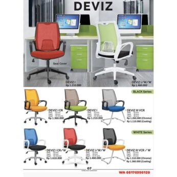 Kursi Kantor Ichiko Eco DEVIZ I DEVIZ I/W/W DEVIZ I CR DEVIZ I DEVIZ III VCR DEVIZ I CR/W DEVIZ I/W/W DEVIZ III VCR / W