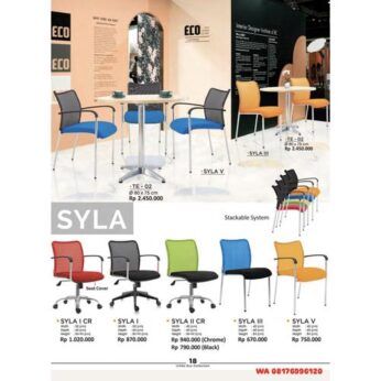 Kursi Kantor Ichiko Eco SYLA I CR SYLA I SYLA II CR SYLA III SYLA V