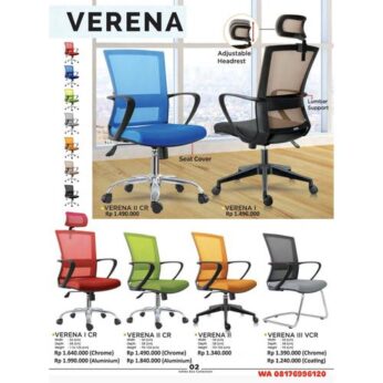 Kursi Kantor Ichiko Eco VERENA II CR VERENA I VERENA I CR VERENA II CR VERENA II VERENA III VCR