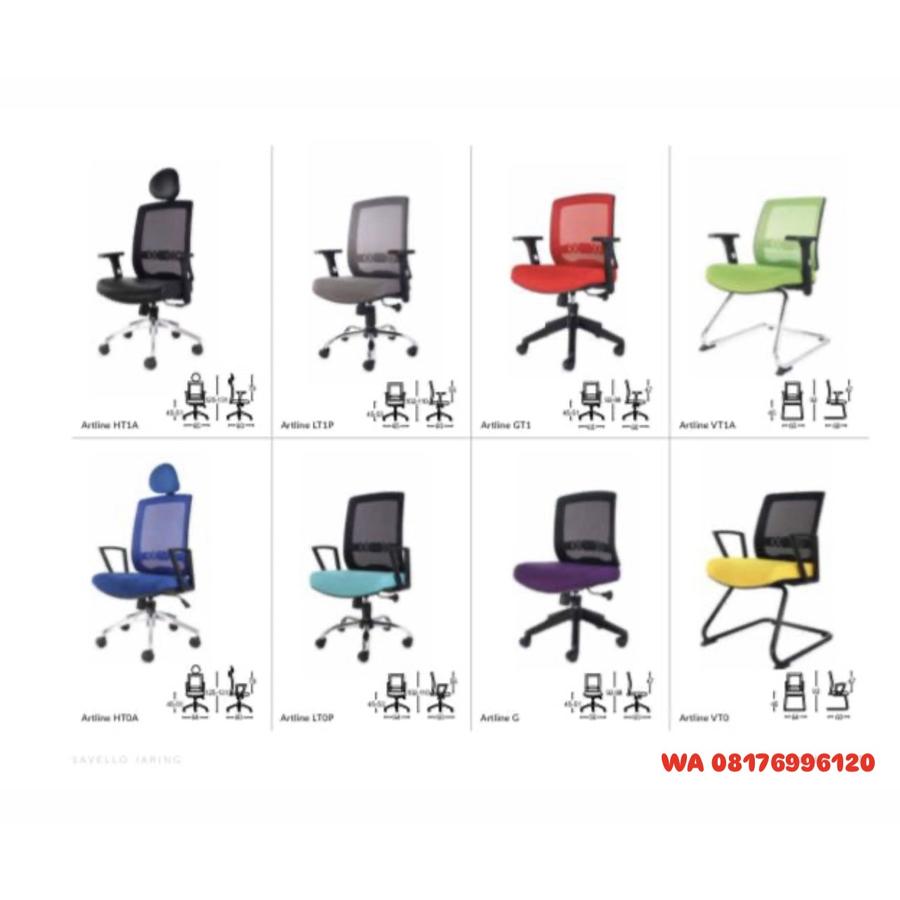 Kursi Kantor Savello Jaring Artline HT1A HT0A LT1P LT0P GT1 G VT1A VT0