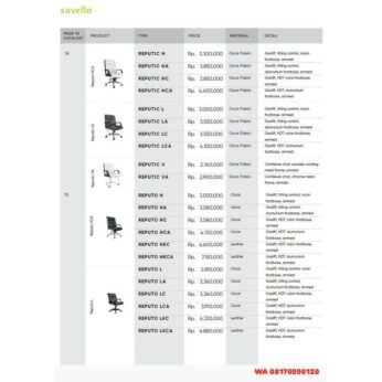 Kursi Kantor Savello REPUTIC H HA HC HCA L LA LC LCA V VA & REPUTO H HA HC HCA HKC HKCA L LA LC LCA LKC LKCA