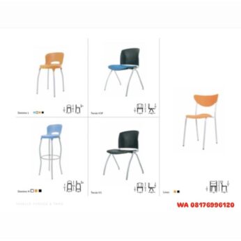 Kursi Kantor Savello Tunggu & Tamu Domino L H, Tersio V1F V1, Linos