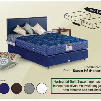 Springbed Guhdo New Prima Base Drawer HS (Horizontal Split) – Atlantik