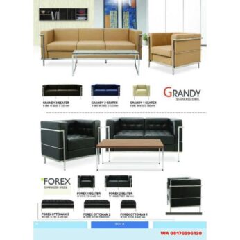Sofa Kantor Ichiko GRANDY 1 SEATER 2 SEATER 3 SEATER & FOREX 1 SEATER 2 SEATER OTTOMAN 1 OTTOMAN 2 OTTOMAN 3