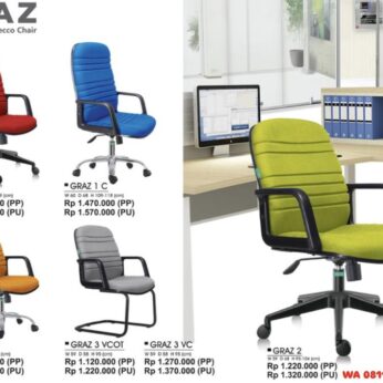 Kursi Kantor Donati Decco GRAZ 1 GRAZ 1 C GRAZ 2 GRAZ 2 C GRAZ 3 VCOT GRAZ 3 VC