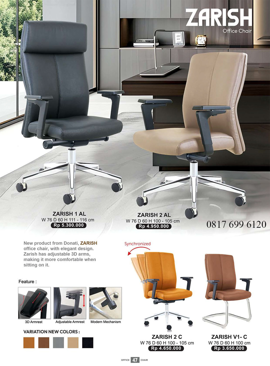 Kursi Kantor Donati Ultimate ZARISH